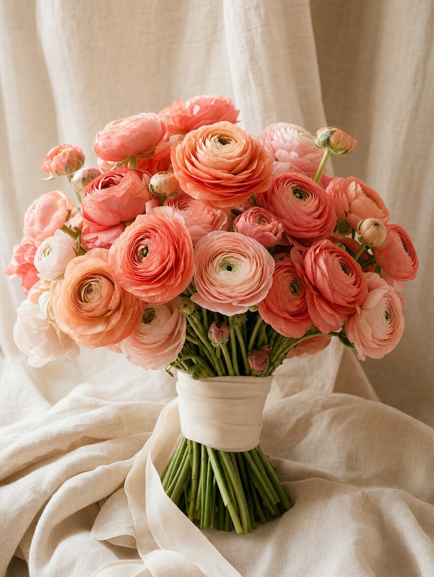 Ranunculus Cascade — Ranunculus arrangement